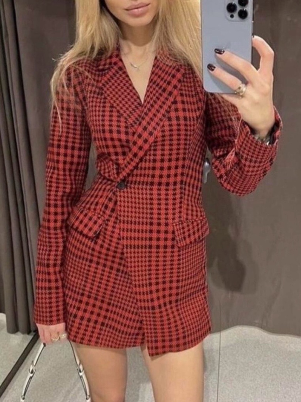 Zara Red & Black Jumpsuit